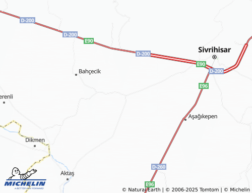 MICHELIN Kınık map - ViaMichelin