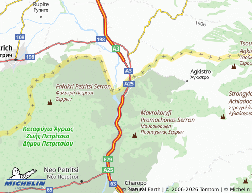 Carte MICHELIN Promachonas - ViaMichelin