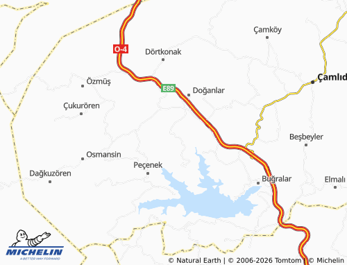 MICHELIN Bükeler map - ViaMichelin
