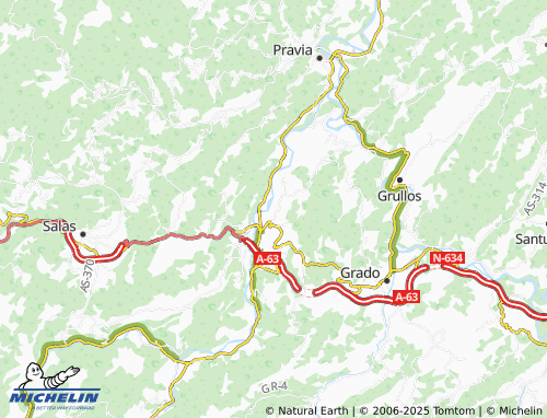 MICHELIN San Esteban de las Dorigas map - ViaMichelin
