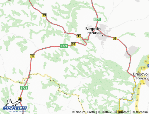 MICHELIN-Landkarte Čubra - ViaMichelin