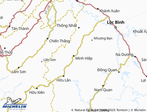 MICHELIN Minh Hiệp map - ViaMichelin
