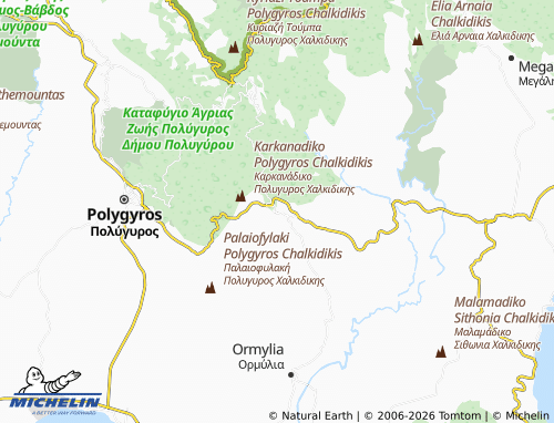 MICHELIN Vrastama map - ViaMichelin