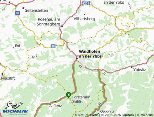 MICHELIN-Landkarte Waidhofen an der Ybbs - ViaMichelin