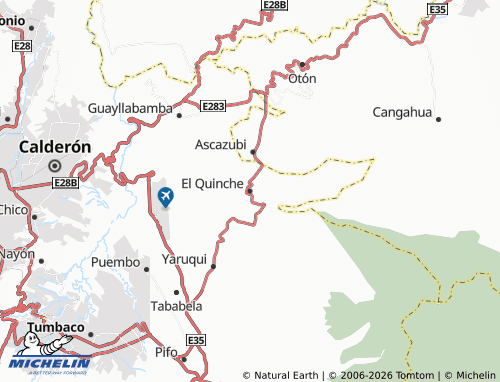 Mapa MICHELIN El Quinche - ViaMichelin