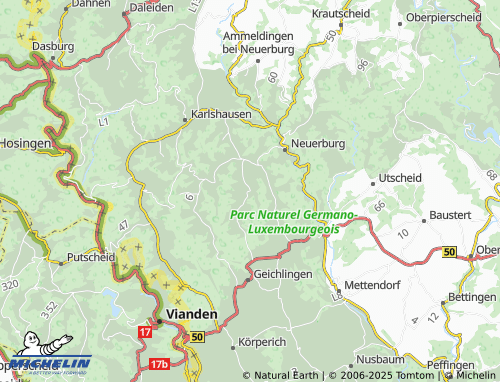 MICHELIN Muxerath map - ViaMichelin