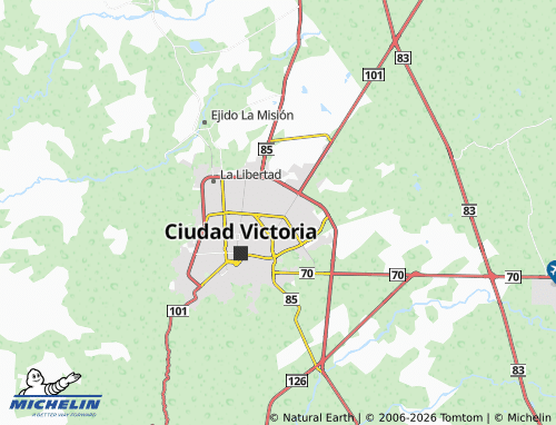 MICHELIN Valle Oriente map - ViaMichelin