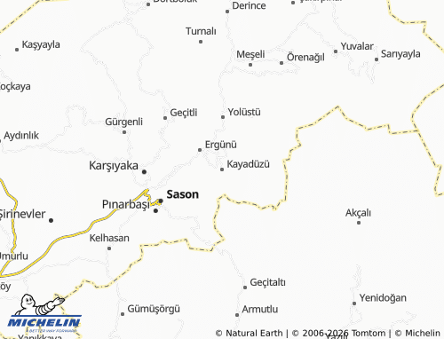 Mappa MICHELIN Kayadüzü - ViaMichelin