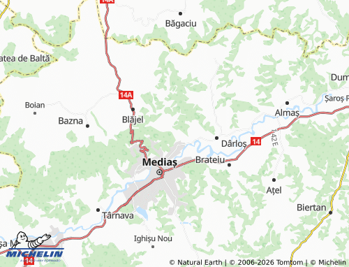 Mapa MICHELIN Valea Lungă - ViaMichelin
