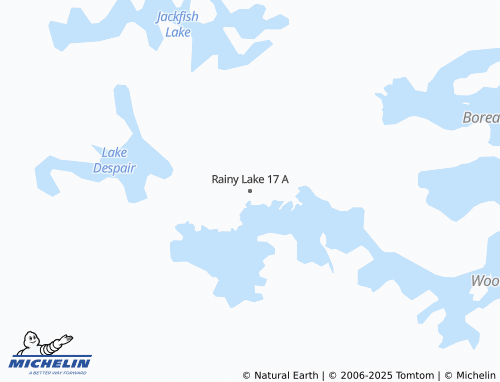 MICHELIN Rainy Lake 17 A map - ViaMichelin