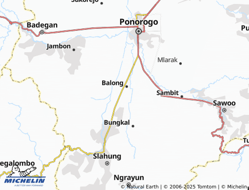 MICHELIN Karangan map - ViaMichelin