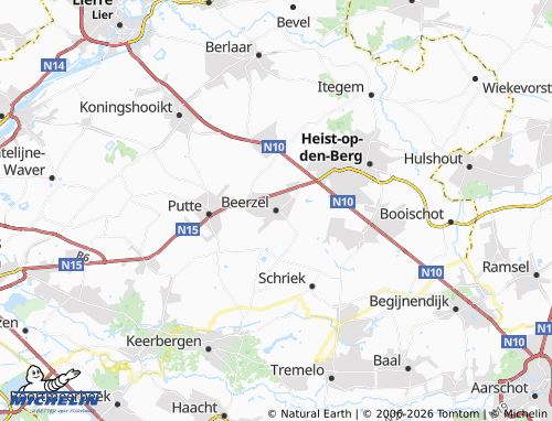 Mappa MICHELIN Beerzel - ViaMichelin