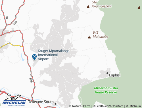 MICHELIN-Landkarte Phakane - ViaMichelin