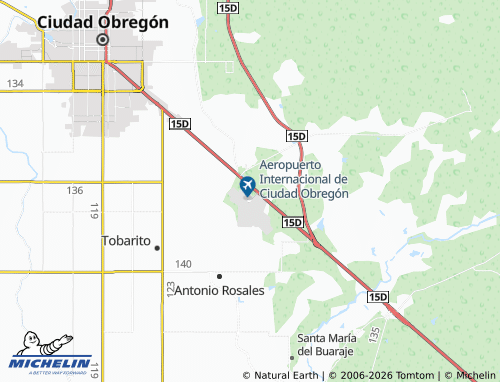 MICHELIN Centauro del Norte map - ViaMichelin