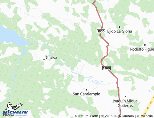 Mappa MICHELIN Perla del Grijalva - ViaMichelin