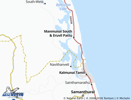 Mappa MICHELIN Mandur Kottamunai - ViaMichelin