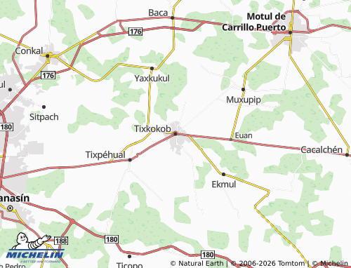 Mapa MICHELIN Tixkokob - ViaMichelin