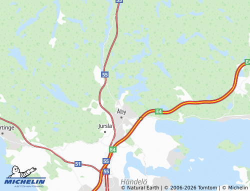 MICHELIN Loddbynäset map - ViaMichelin