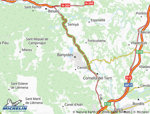 Carte MICHELIN Banyoles - ViaMichelin