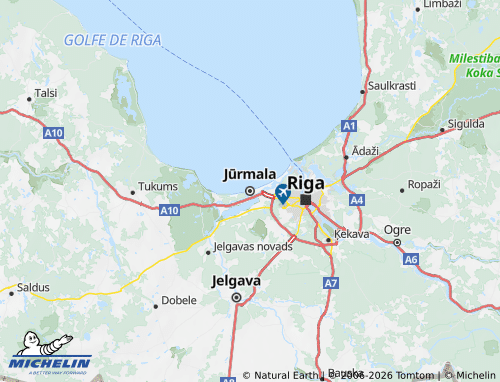 MICHELIN Jūrmala map - ViaMichelin