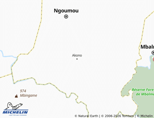 Mappa MICHELIN Akono - ViaMichelin