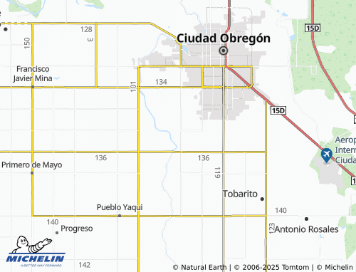 MICHELIN Guadalupe Victoria map - ViaMichelin