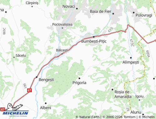 Mappa MICHELIN Cârligei - ViaMichelin