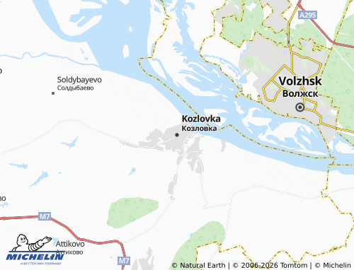 MICHELIN-Landkarte Kozlovka - ViaMichelin