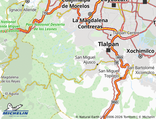Kaart MICHELIN Lomas de Tepemecatl - ViaMichelin