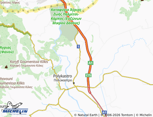 Carte MICHELIN Pefkodasos - ViaMichelin