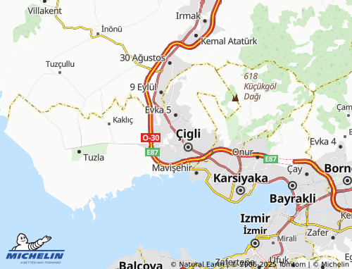 MICHELIN Küçük Çiğli map - ViaMichelin