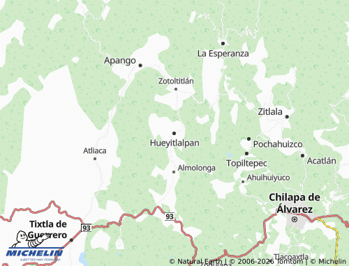 Mappa MICHELIN Hueyitlalpan - ViaMichelin