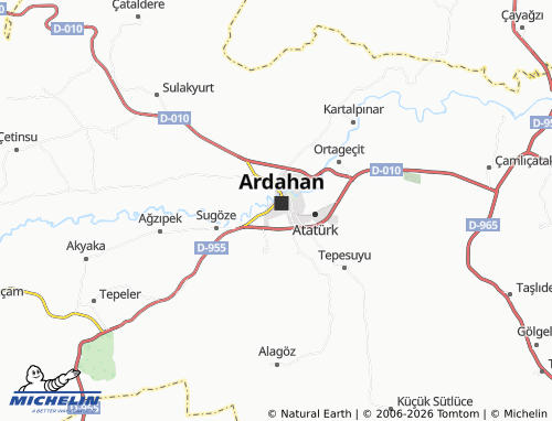 MICHELIN Karagöl map - ViaMichelin
