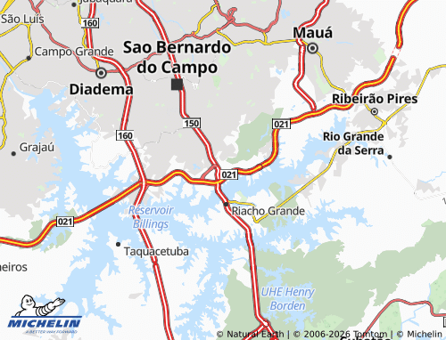 Carte MICHELIN Montanhão - ViaMichelin