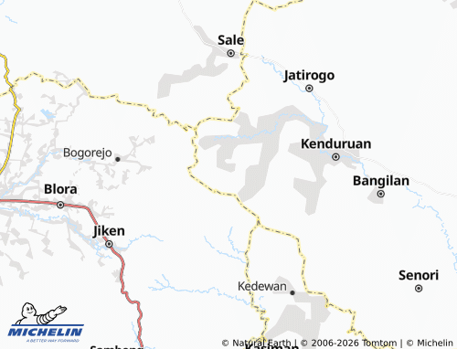MICHELIN Sokogunung map - ViaMichelin