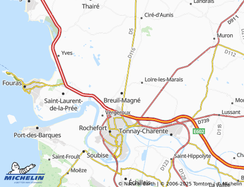 MICHELIN Breuil-Magné map - ViaMichelin