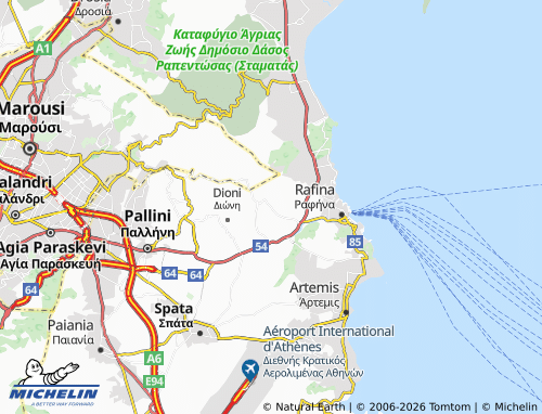 Mapa MICHELIN Kallitechnoypolis - ViaMichelin