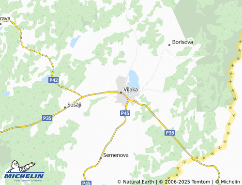 MICHELIN Viļaka map - ViaMichelin