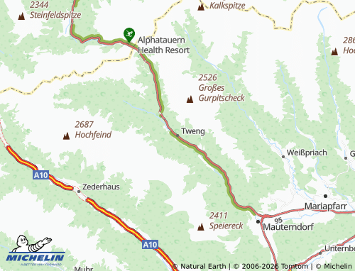 Mappa MICHELIN Tweng - ViaMichelin