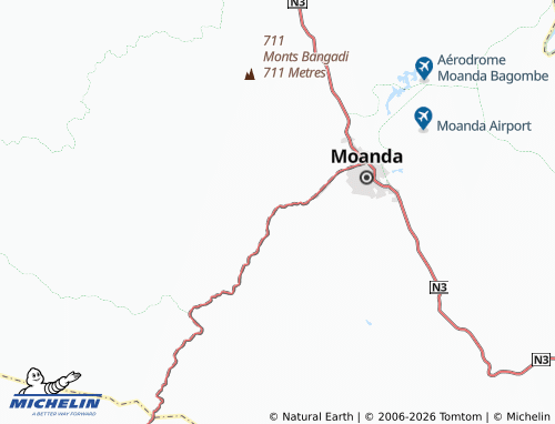 MICHELIN Kounda map - ViaMichelin