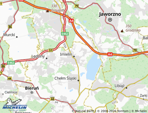 MICHELIN Imielin map - ViaMichelin