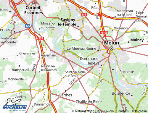 MICHELIN Boissise-le-Roi map - ViaMichelin