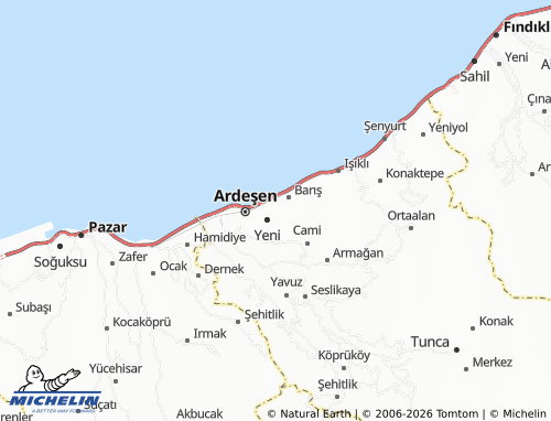 Mappa MICHELIN Çiftekavak - ViaMichelin