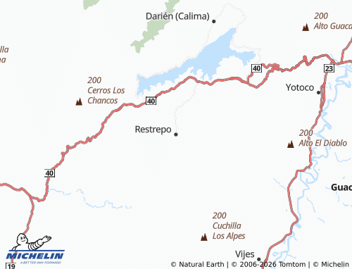 Mappa MICHELIN Restrepo - ViaMichelin