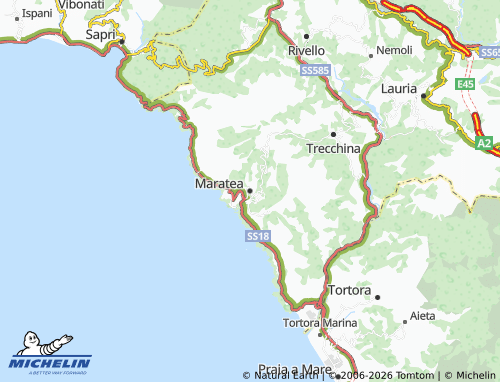 Carte MICHELIN Maratea - ViaMichelin