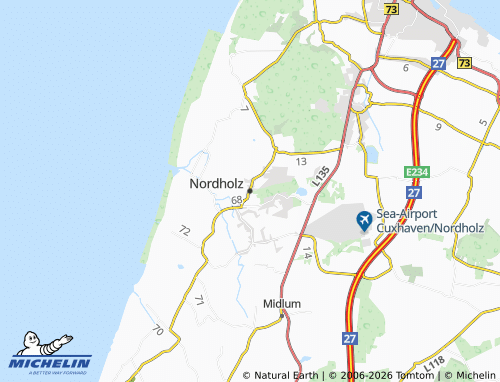 MICHELIN Nordholz map - ViaMichelin