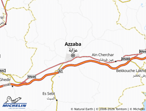 Carte MICHELIN Azzaba - ViaMichelin