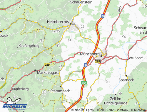 MICHELIN Pulschnitzberg map - ViaMichelin
