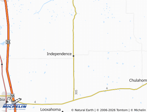 Mappa MICHELIN Independence - ViaMichelin