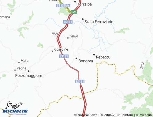 Carte MICHELIN Bonorva - ViaMichelin
